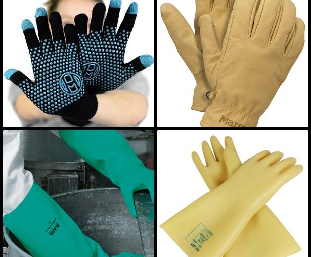 different gloves