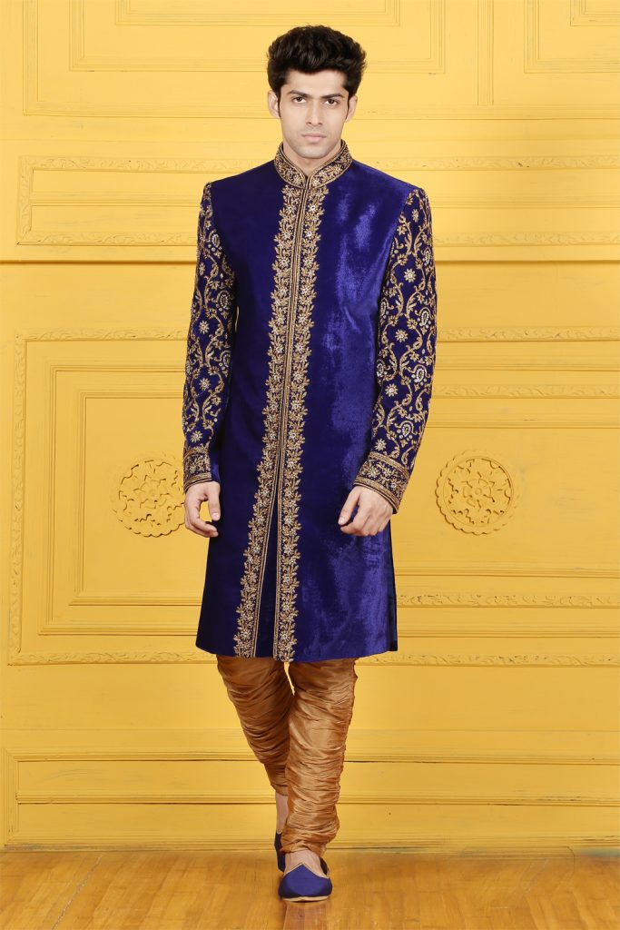 Velvet Sherwani