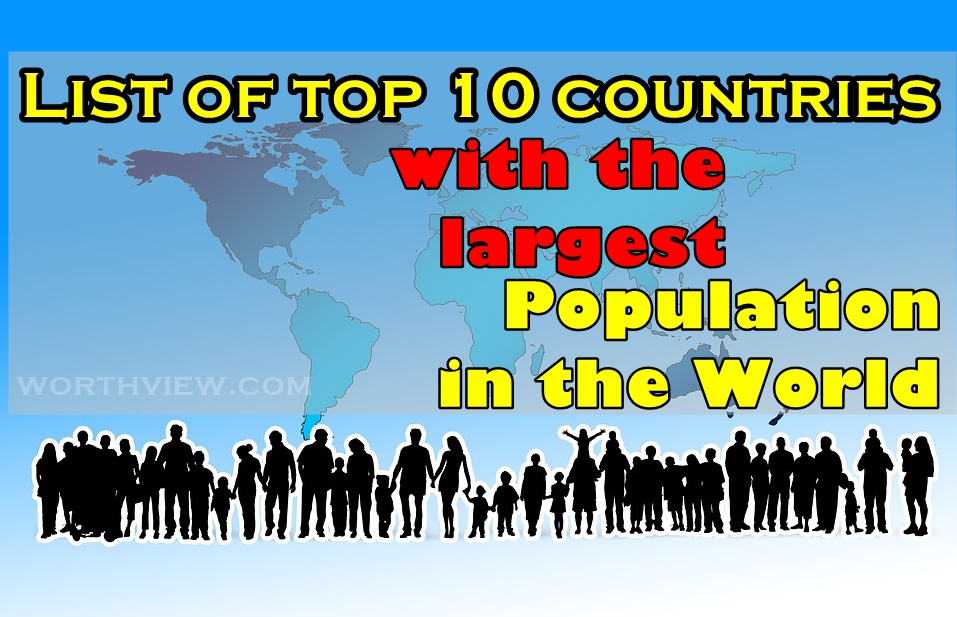 Top 10 Countries in the World by Population ( 2000 vs 2019) - WorthvieW