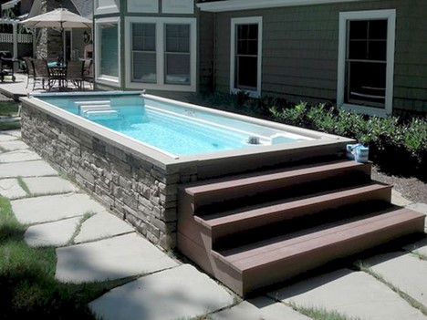 pool with steps