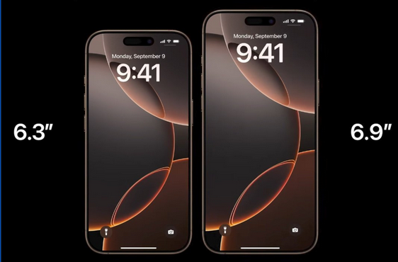 iphone16 Pro maxsizes