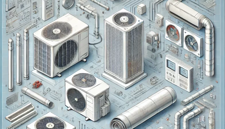 An image depicting different types of HVAC systems