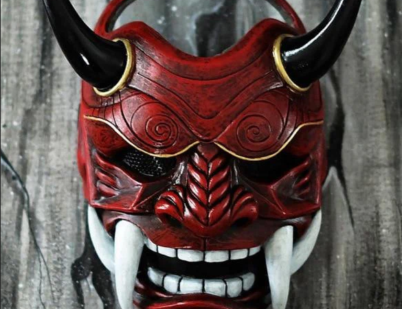 Oni Masks Popular in Japanese Festival