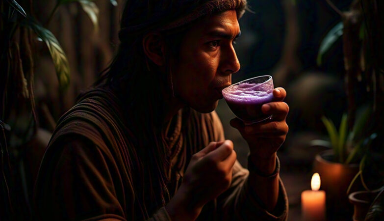 a_person_drinking_ayahuasca