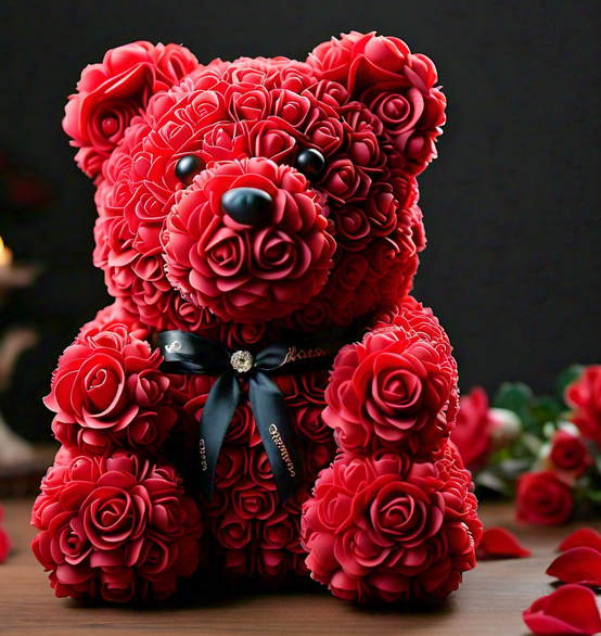 rose bear photo